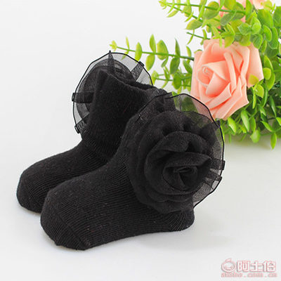 【春秋全棉純色兒童女襪小花朵女短襪甜美嬰兒寶寶童襪廠家批發(fā)】義烏市偌顏電子商務(wù)商行 - 產(chǎn)品庫(kù)